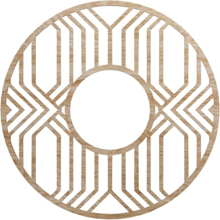 Ekena Millwork Empire Wood Fretwork Pierced Ceiling Medallion, Red Oak, 32"OD x 11 3/4"ID x 1/4"T CMWP32X32X0250EPRO